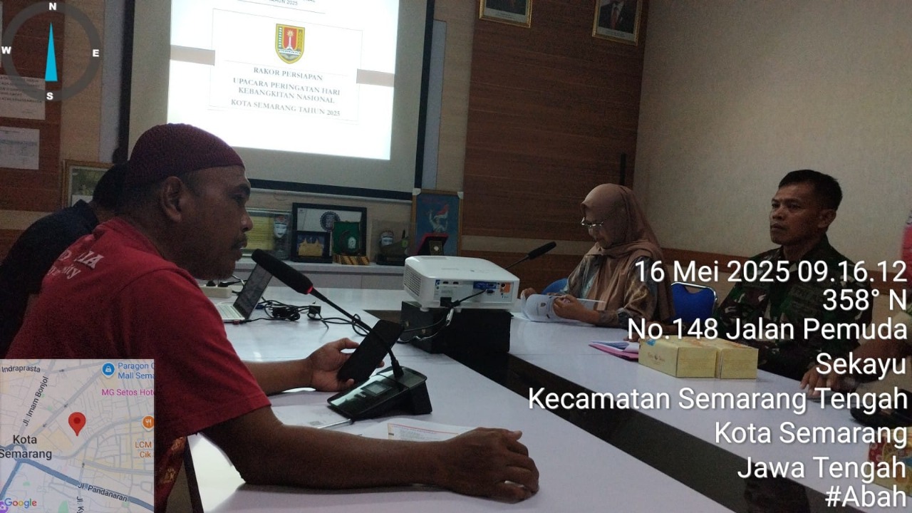 Rapat Koordinasi Persiapan Upacara Peringatan Hari Kebangkitan Nasional Kota Semarang Tahun 2025